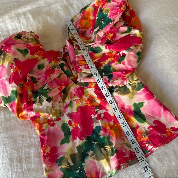 J. CREW Cecily top in floral stretch cotton poplin blend Size 4 NEW NWT - Picture 10 of 10